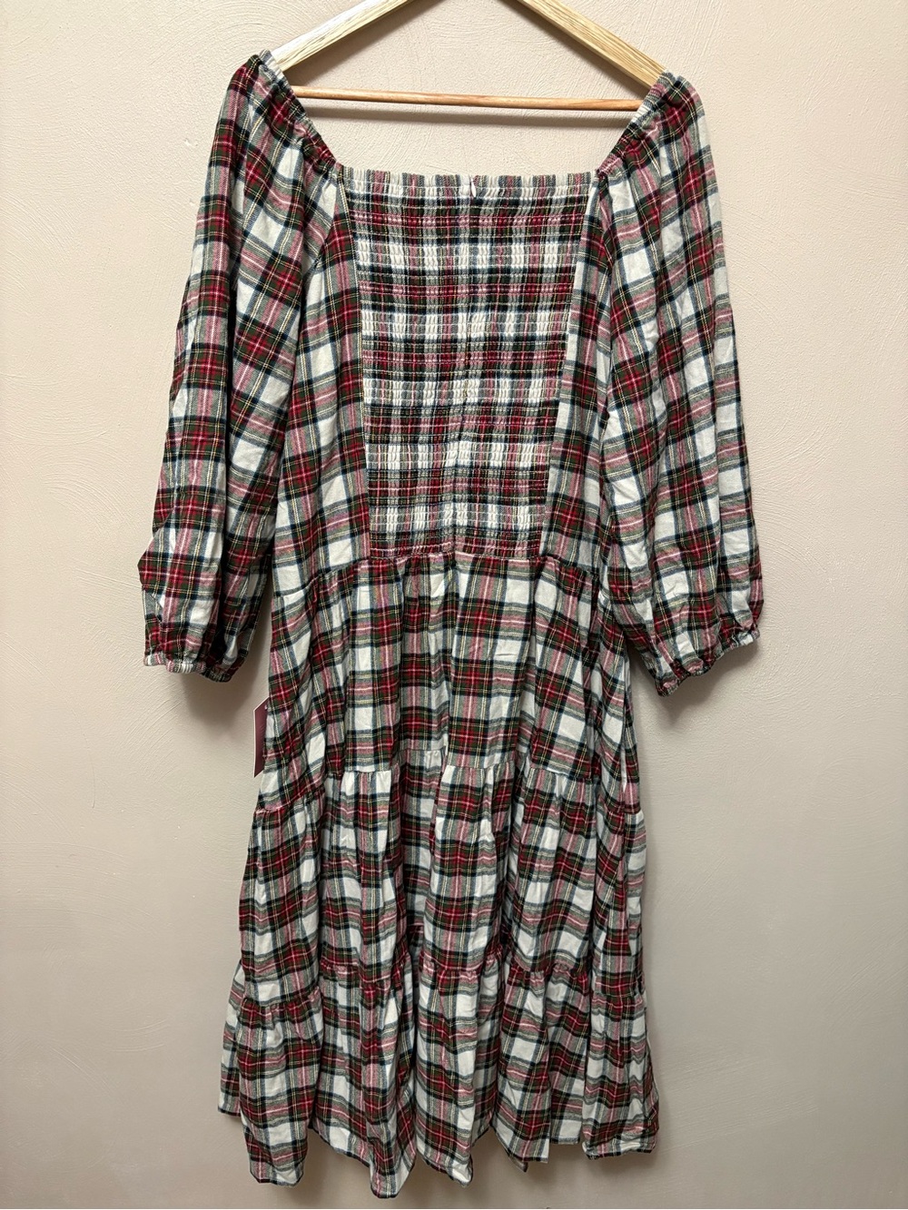 Ivy City Co Merry Dress Holiday Plaid Midi Size 2X NWT New - Picture 10 of 16